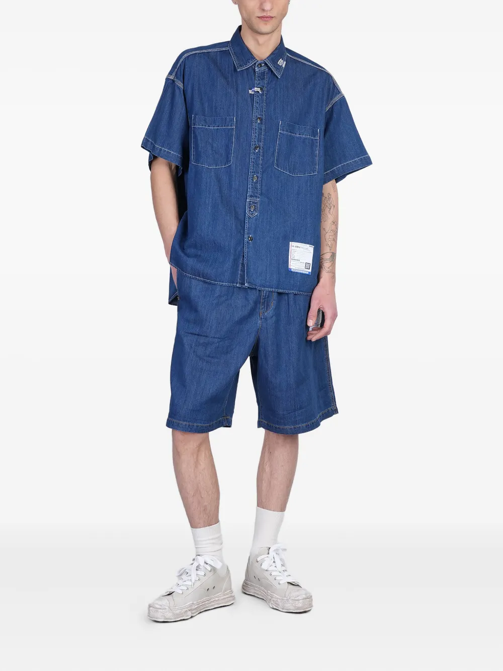 Maison MIHARA YASUHIRO denim shirt - Blauw