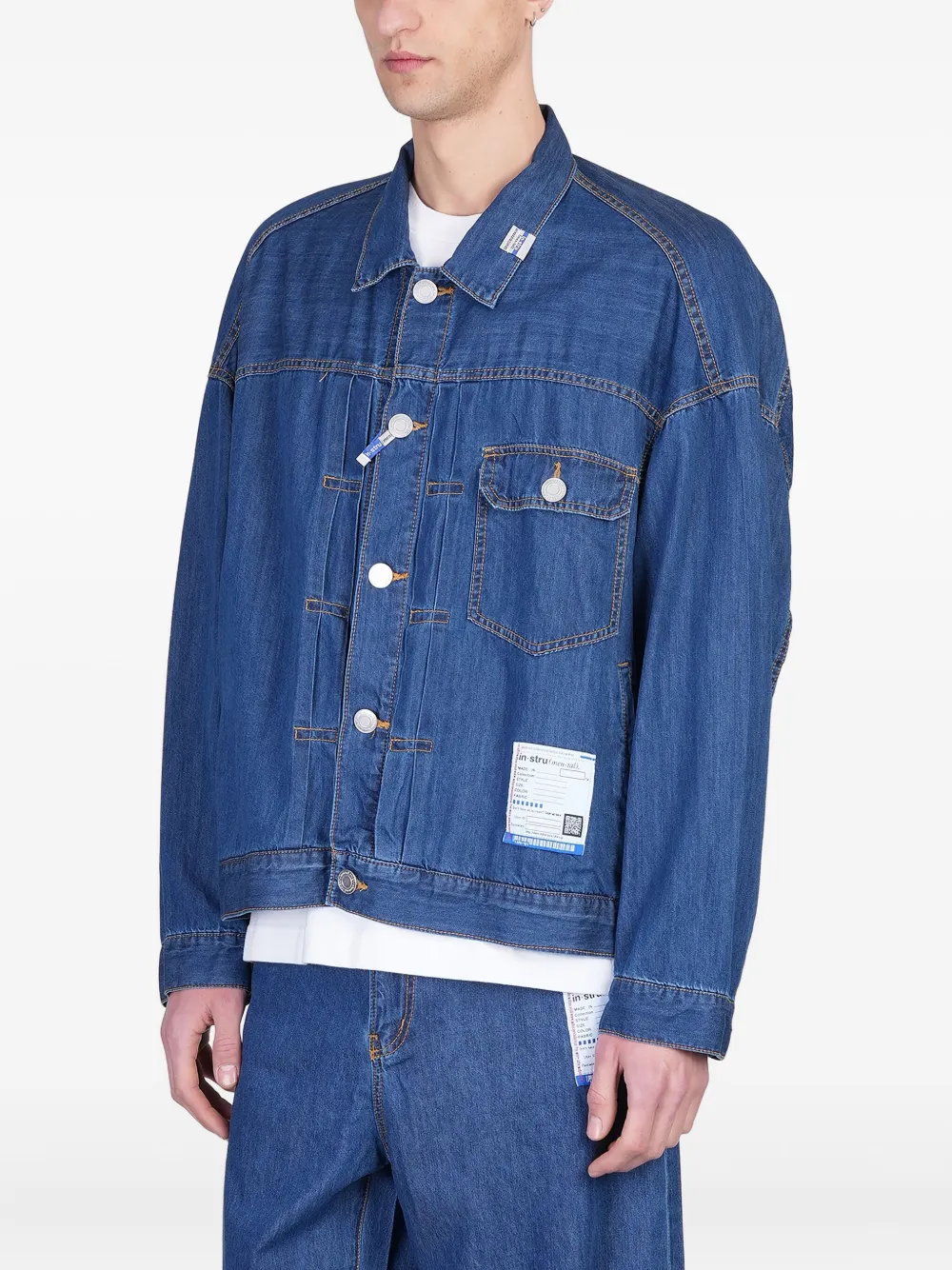 Maison MIHARA YASUHIRO Denim jack Blauw