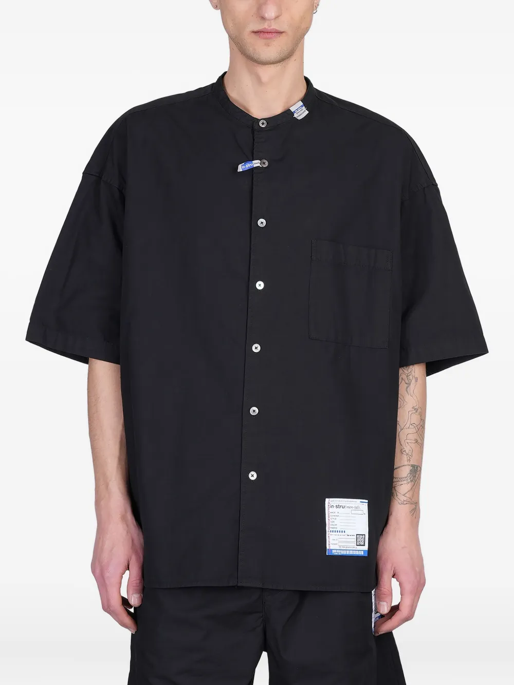 Maison MIHARA YASUHIRO camisa de algodón | negro | Image 1