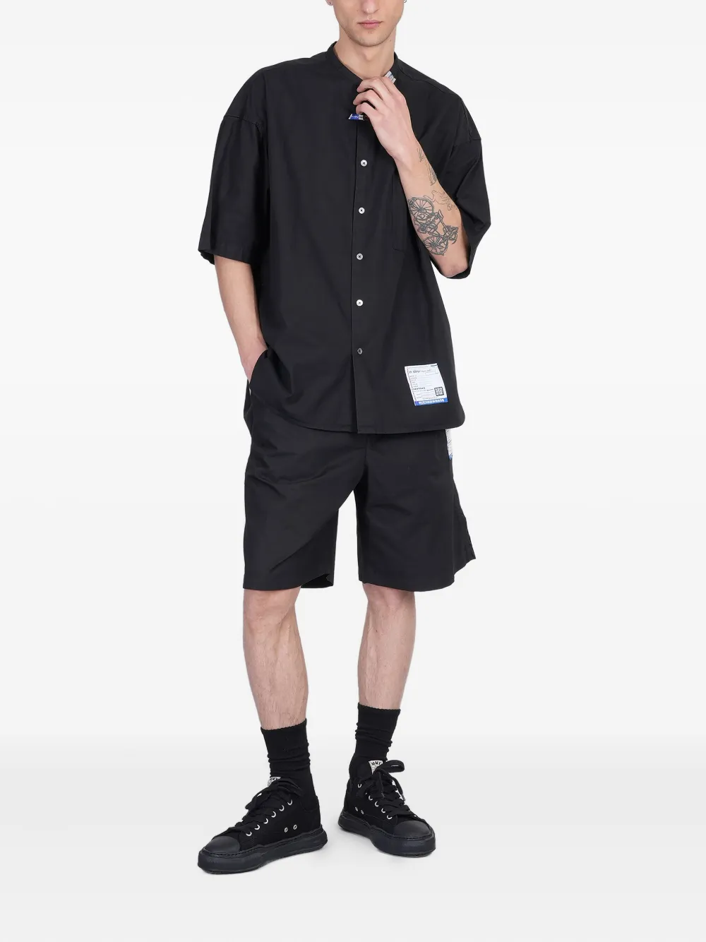 Maison MIHARA YASUHIRO cotton shirt - Zwart