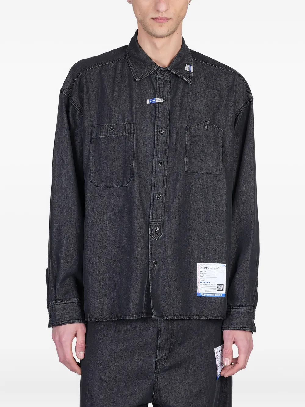 Maison MIHARA YASUHIRO denim shirt Zwart
