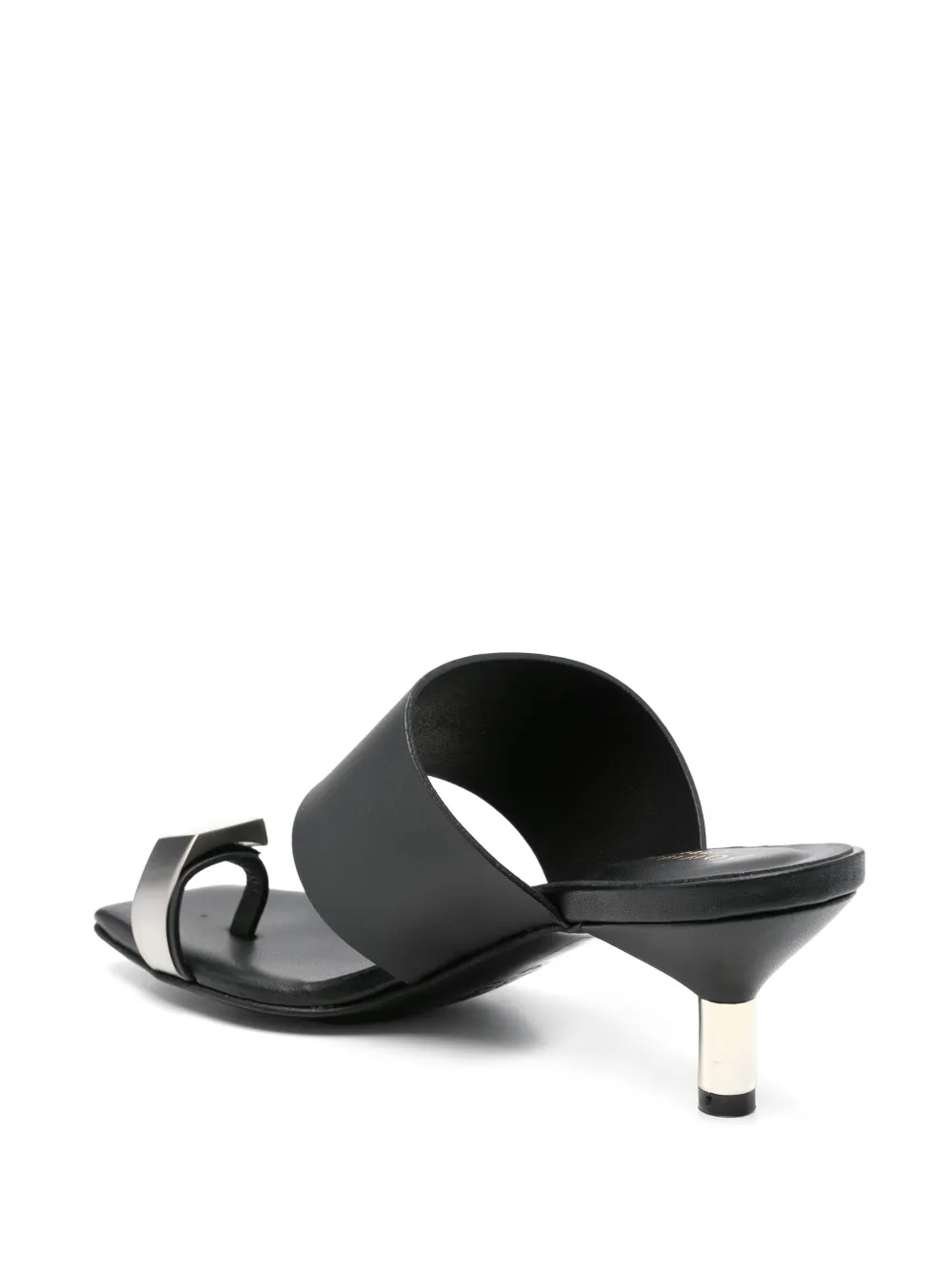 Donnarì leather mules Black