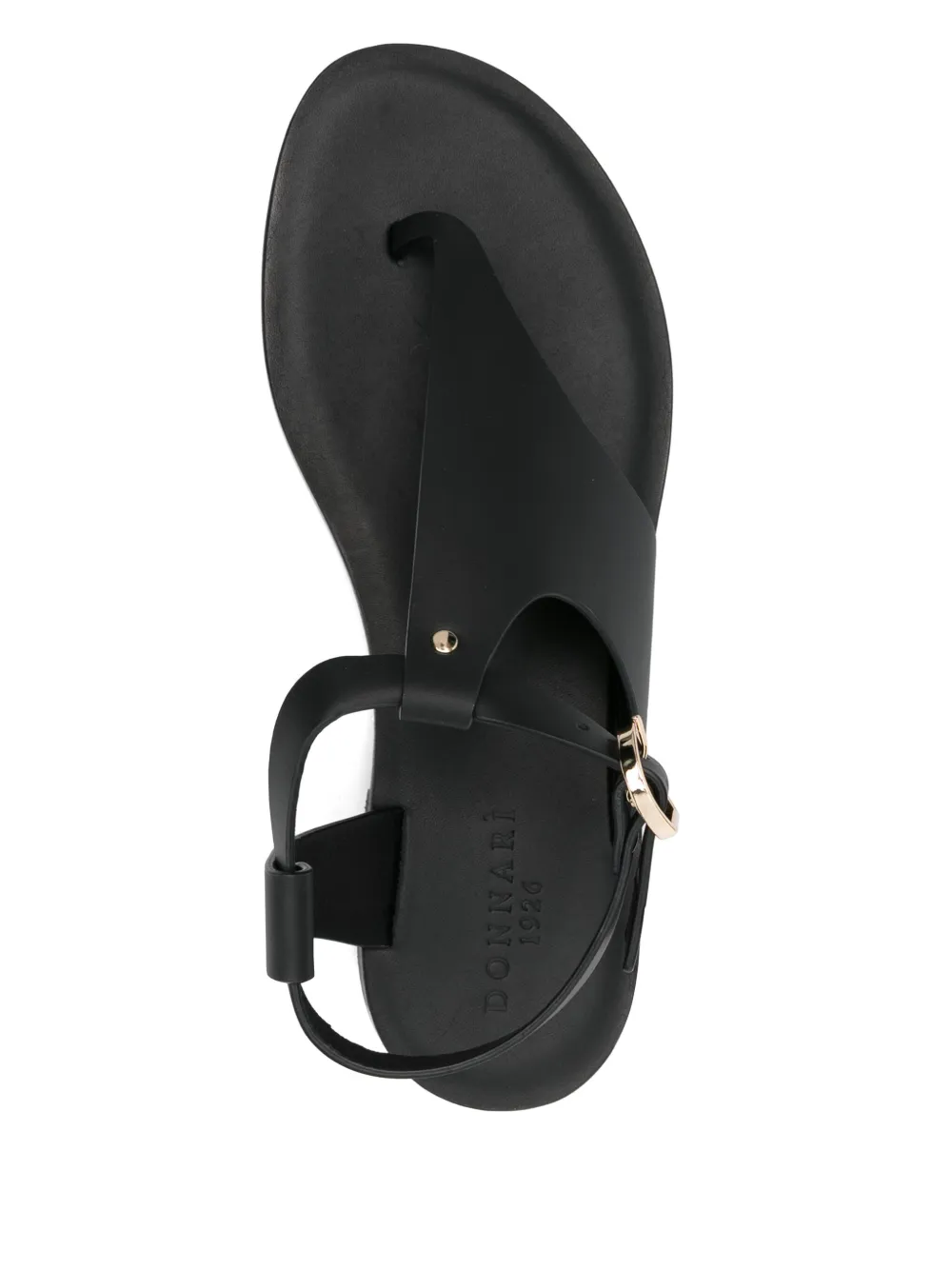 Donnarì leather sandals Black
