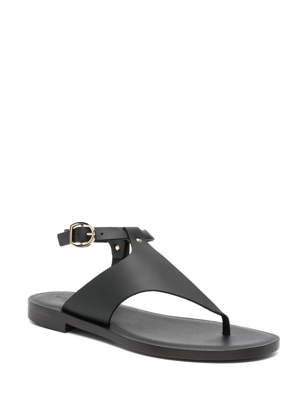 Donnarì leather sandals Black