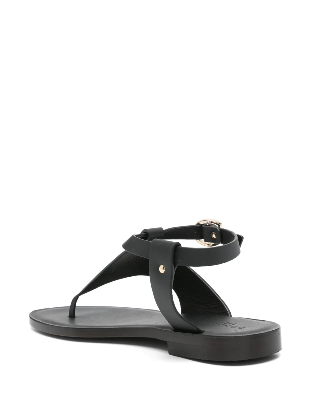 Donnarì leather sandals Black