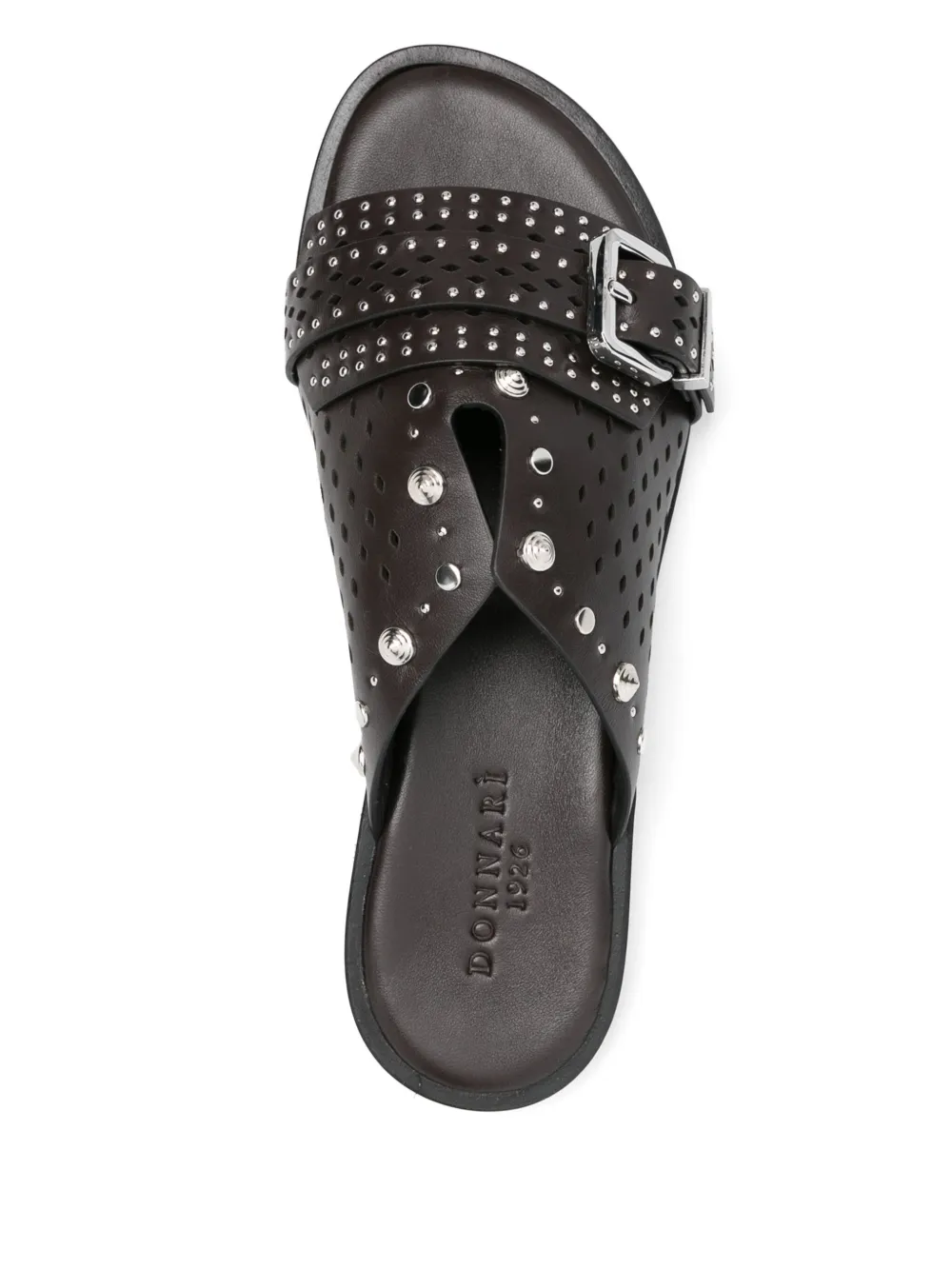 Donnarì leather mules Brown