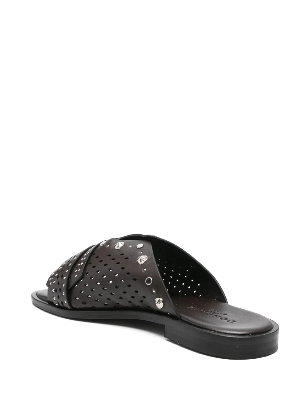 Donnarì leather mules Brown