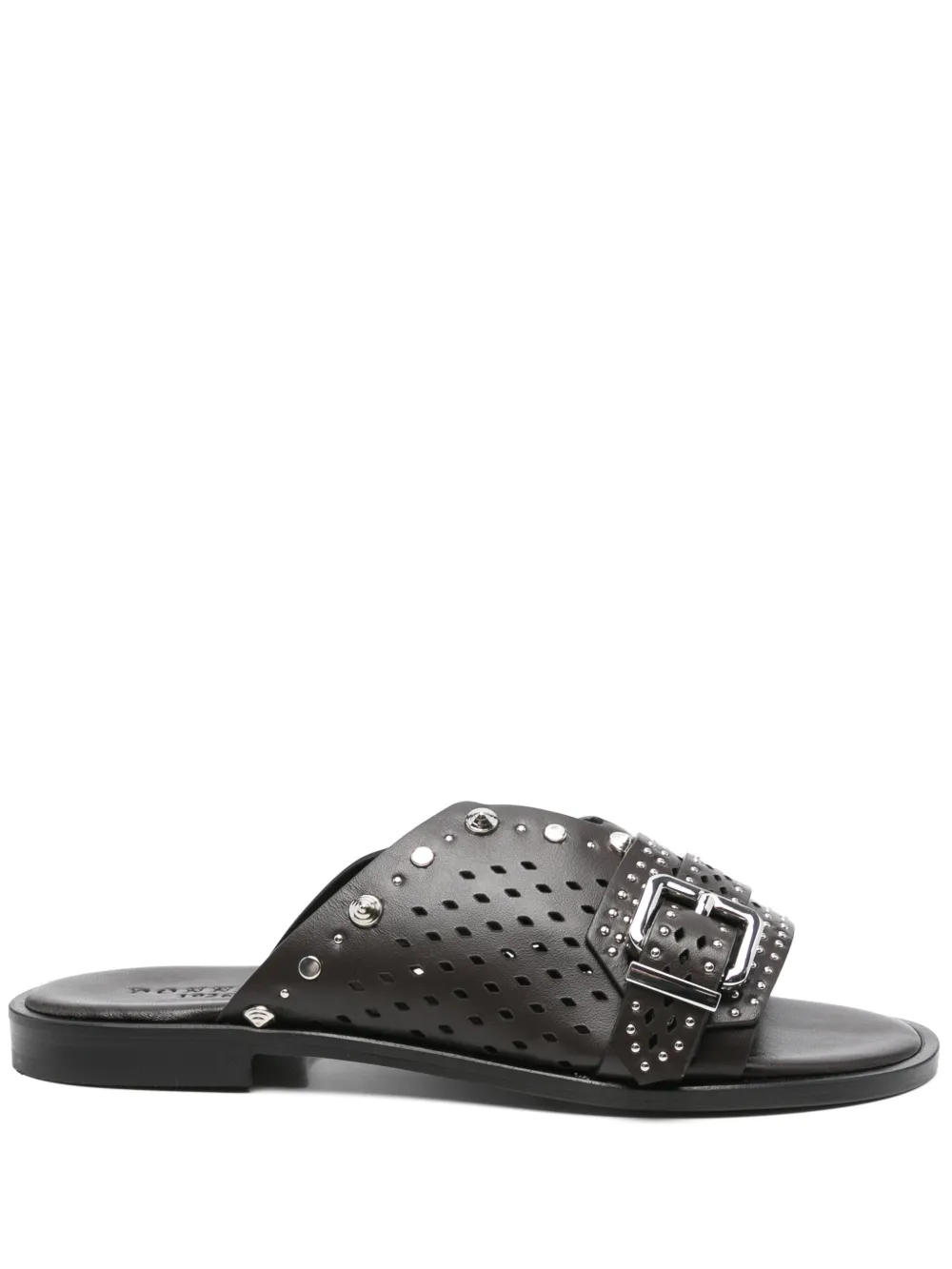Donnarì leather mules Brown
