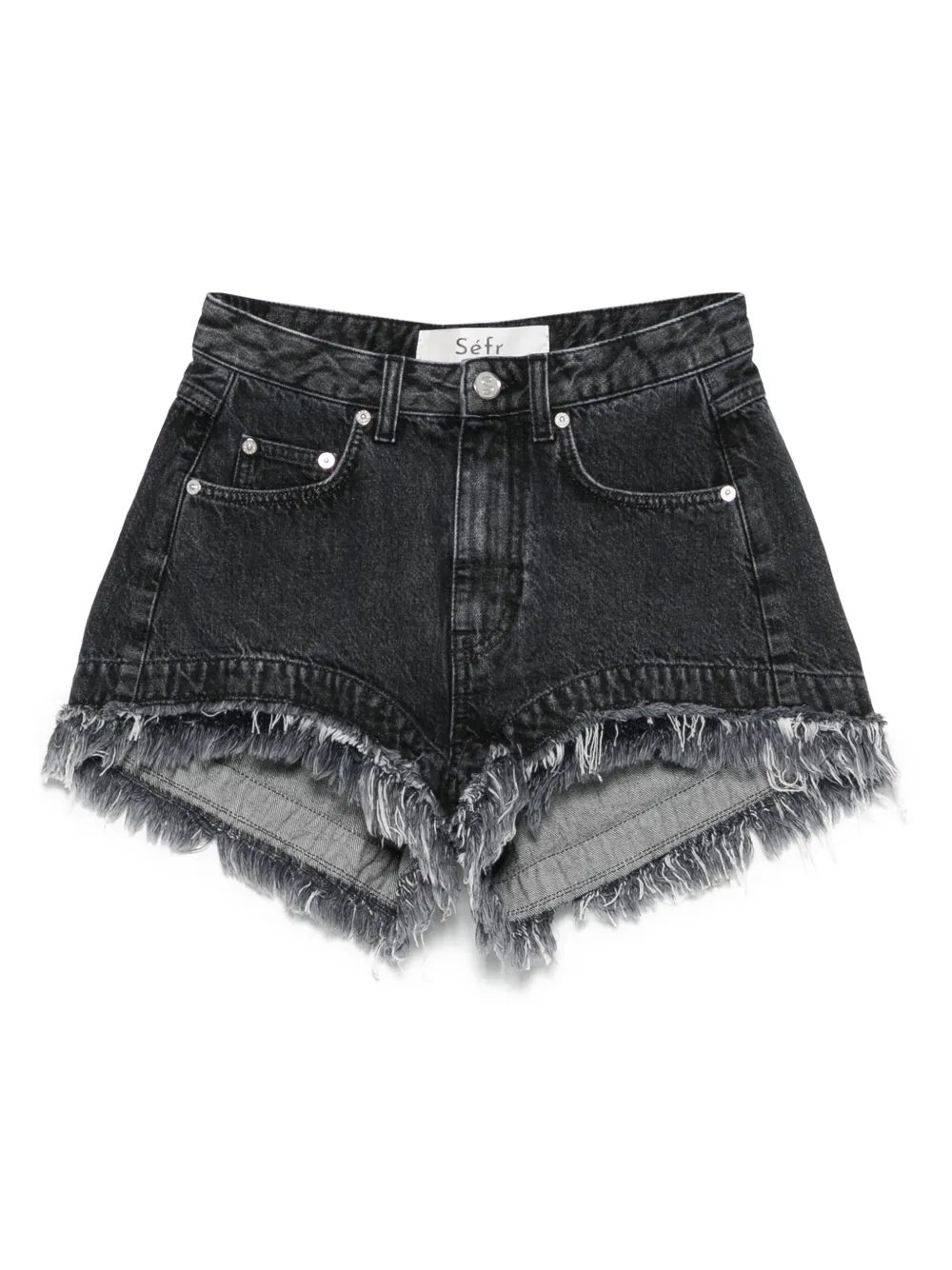 Séfr Thea denim shorts | Black | Image 1