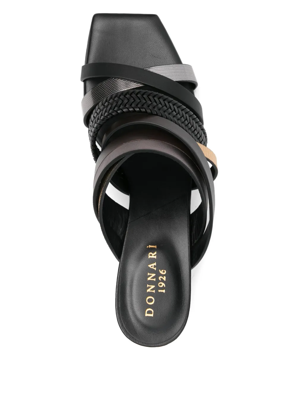 Donnarì leather mules Black