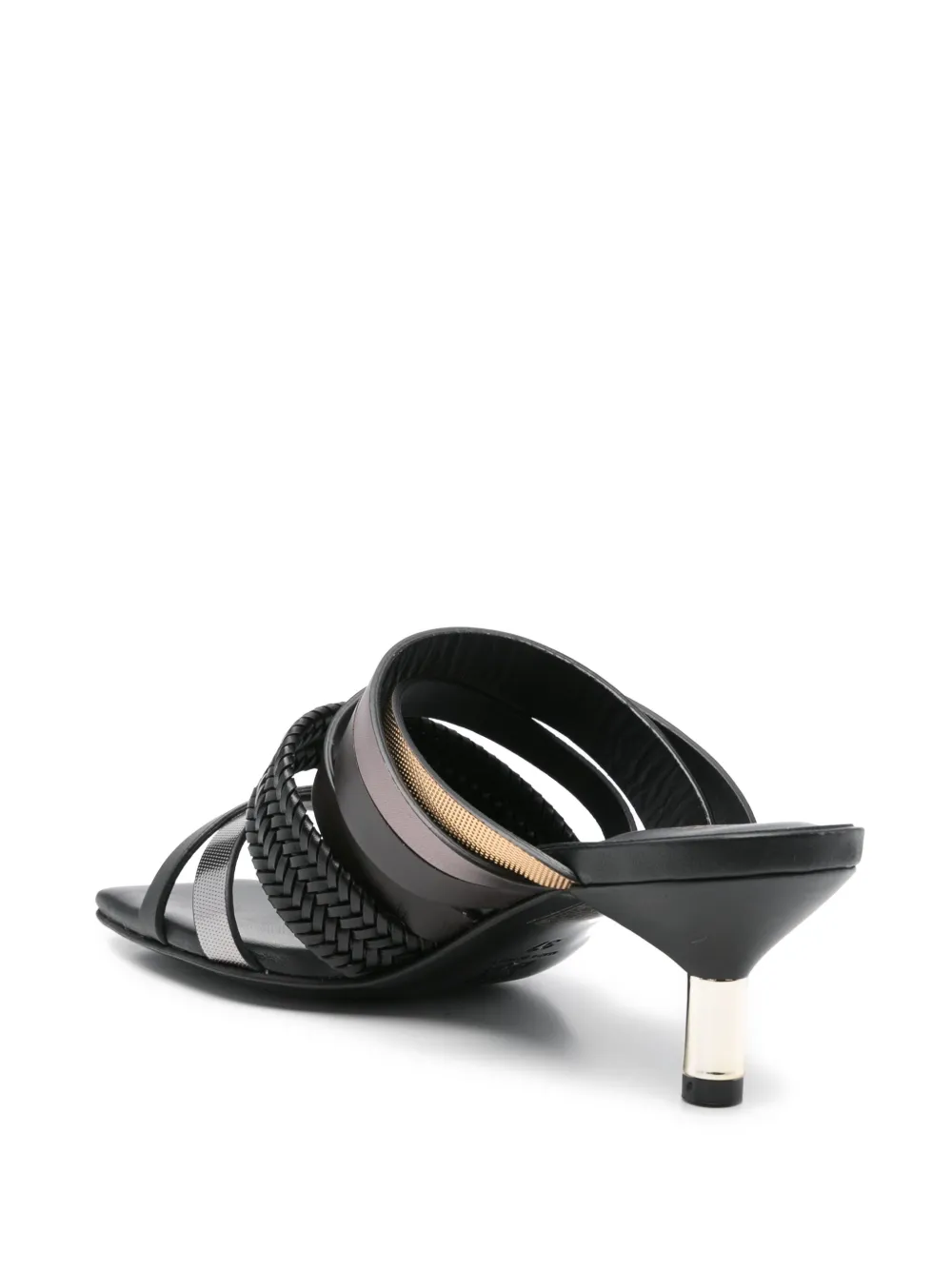 Donnarì leather mules Black