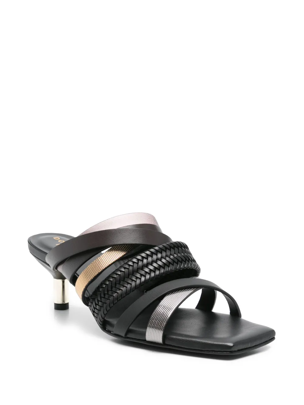 Donnarì leather mules Black