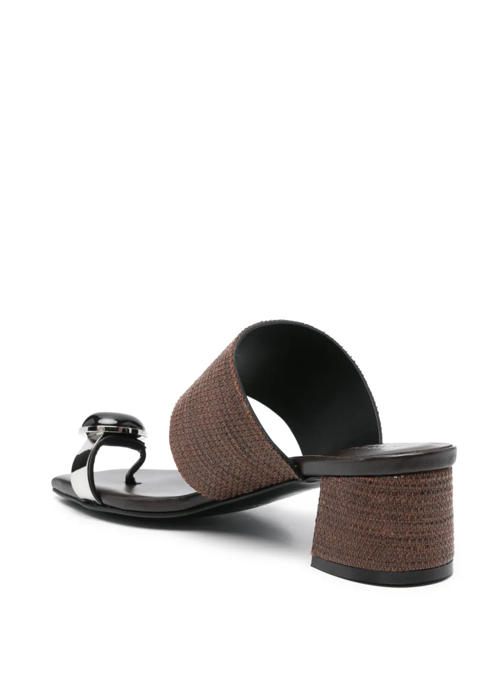 Donnarì leather mules Brown