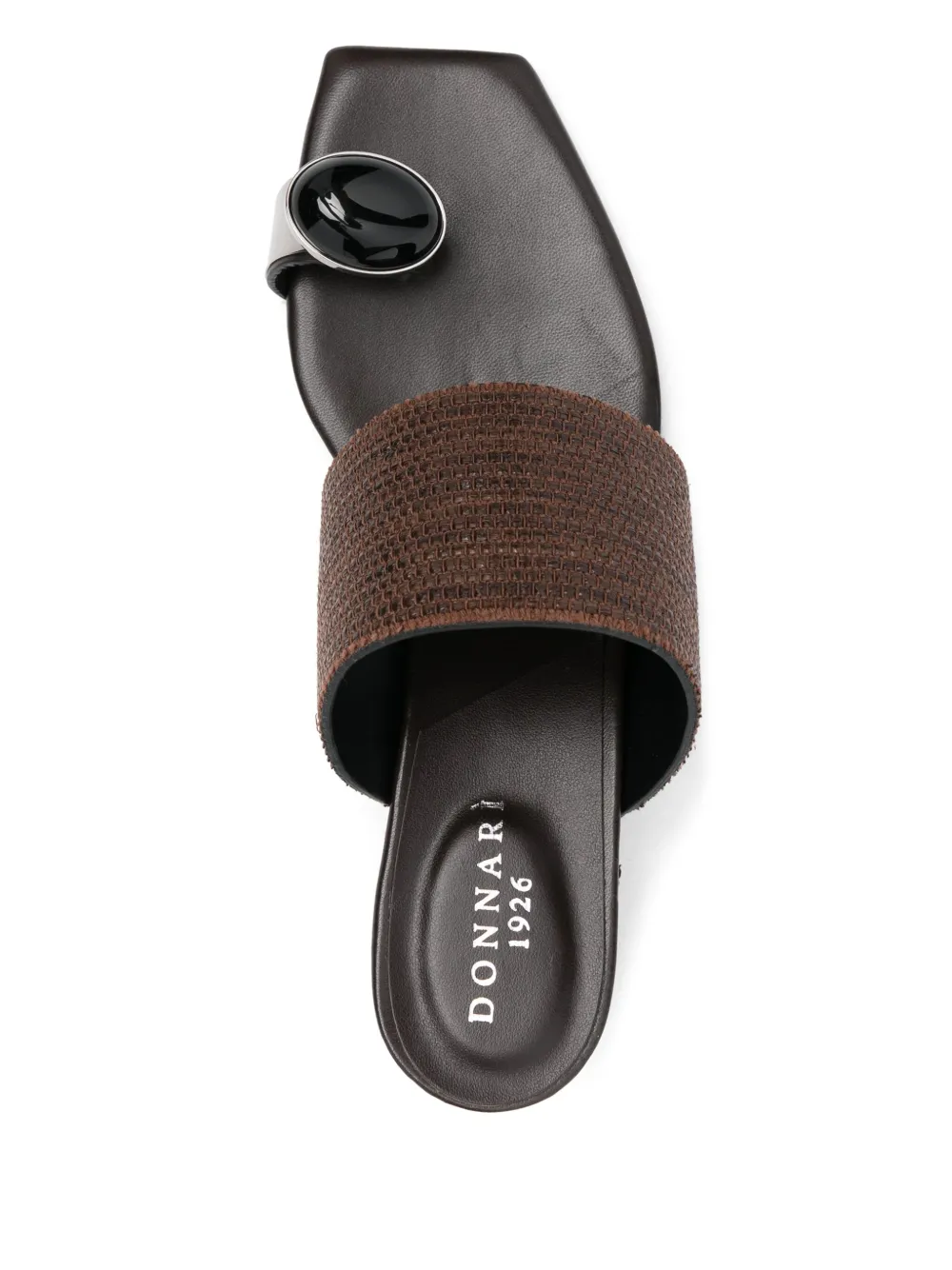 Donnarì leather mules Brown