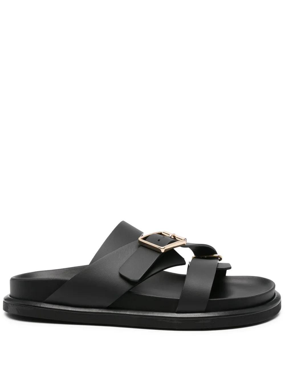 Donnarì leather sandals Black