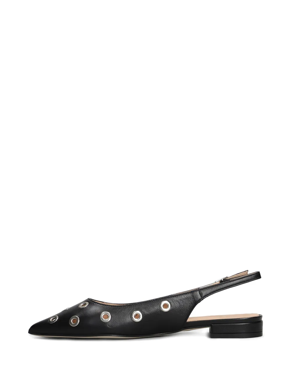 Isabel Ferranti eyelet-detailed flat pumps Black