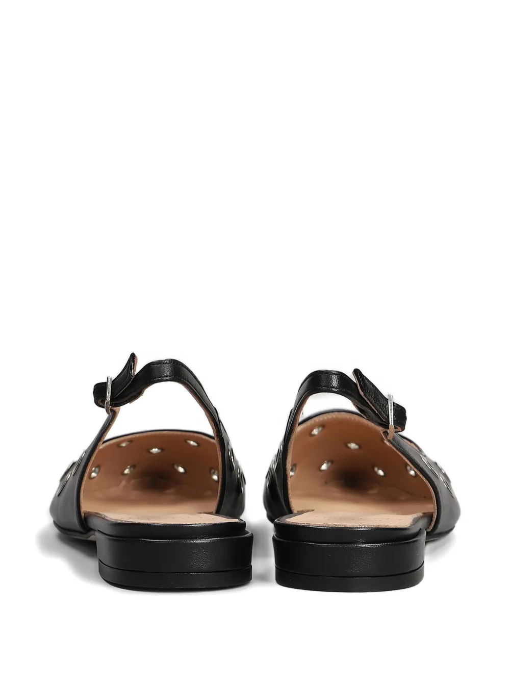 Isabel Ferranti eyelet-detailed flat pumps Black