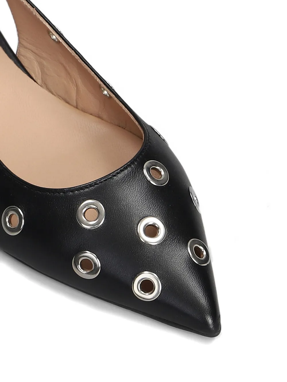 Isabel Ferranti eyelet-detailed flat pumps Black