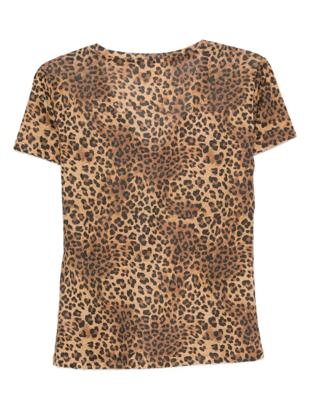 MC2 Saint Barth leopard print v-neck T-shirt | T-Shirts & Jersey Shirts | Image 2