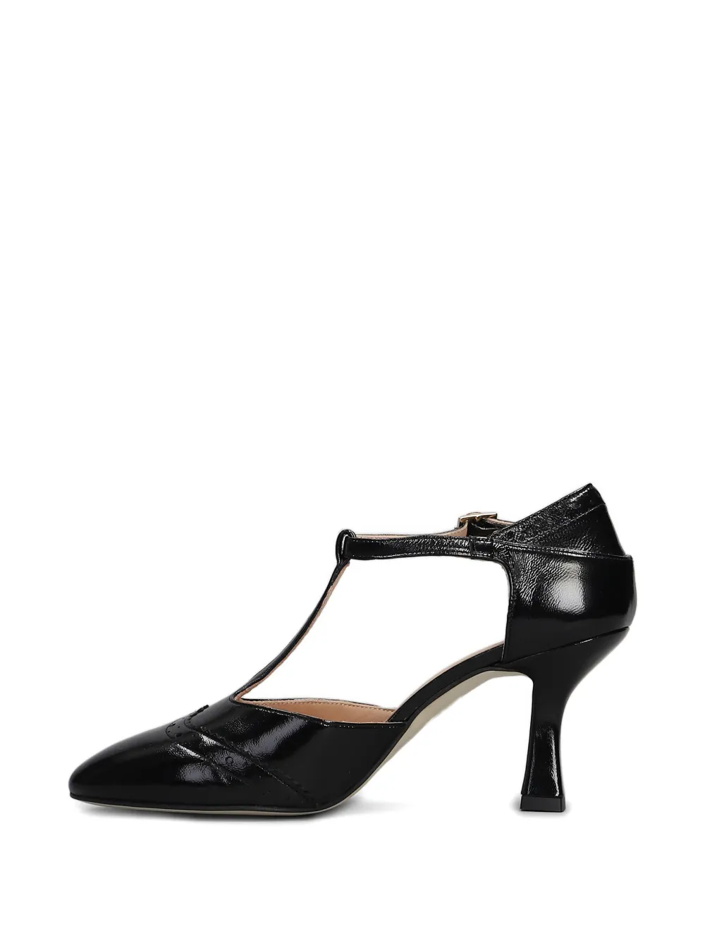 Isabel Ferranti 75mm perforated-detailed pumps Black