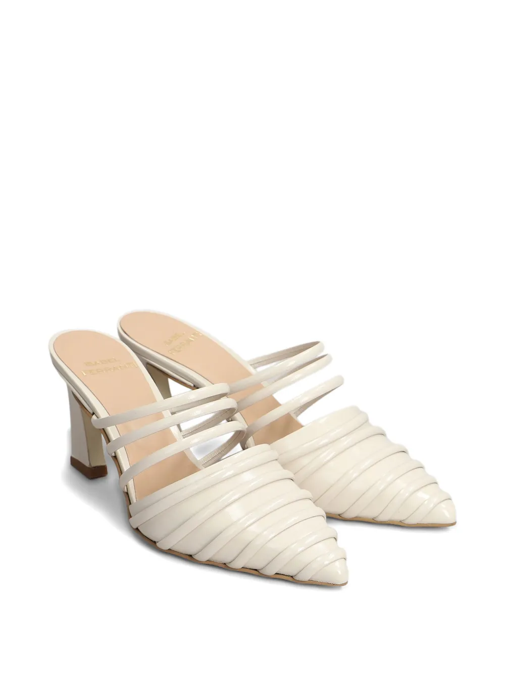 Isabel Ferranti leather mules Neutrals