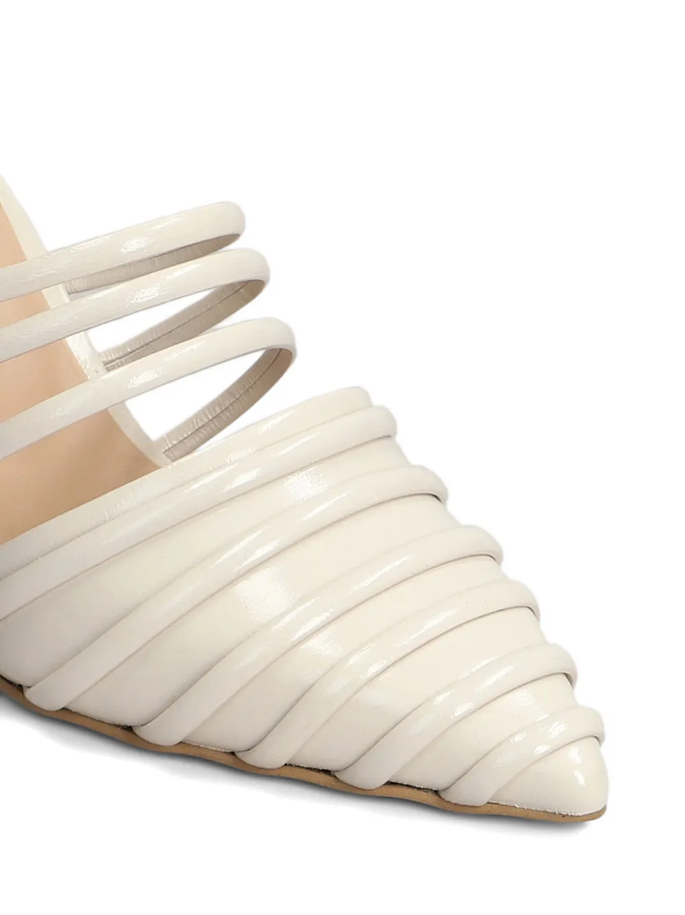 Isabel Ferranti leather mules Neutrals