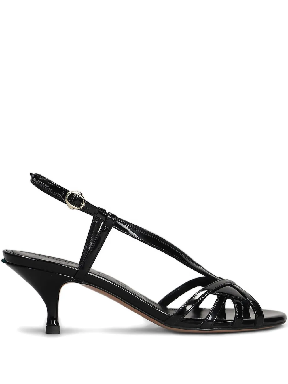 A.Bocca 65mm leather sandals Black