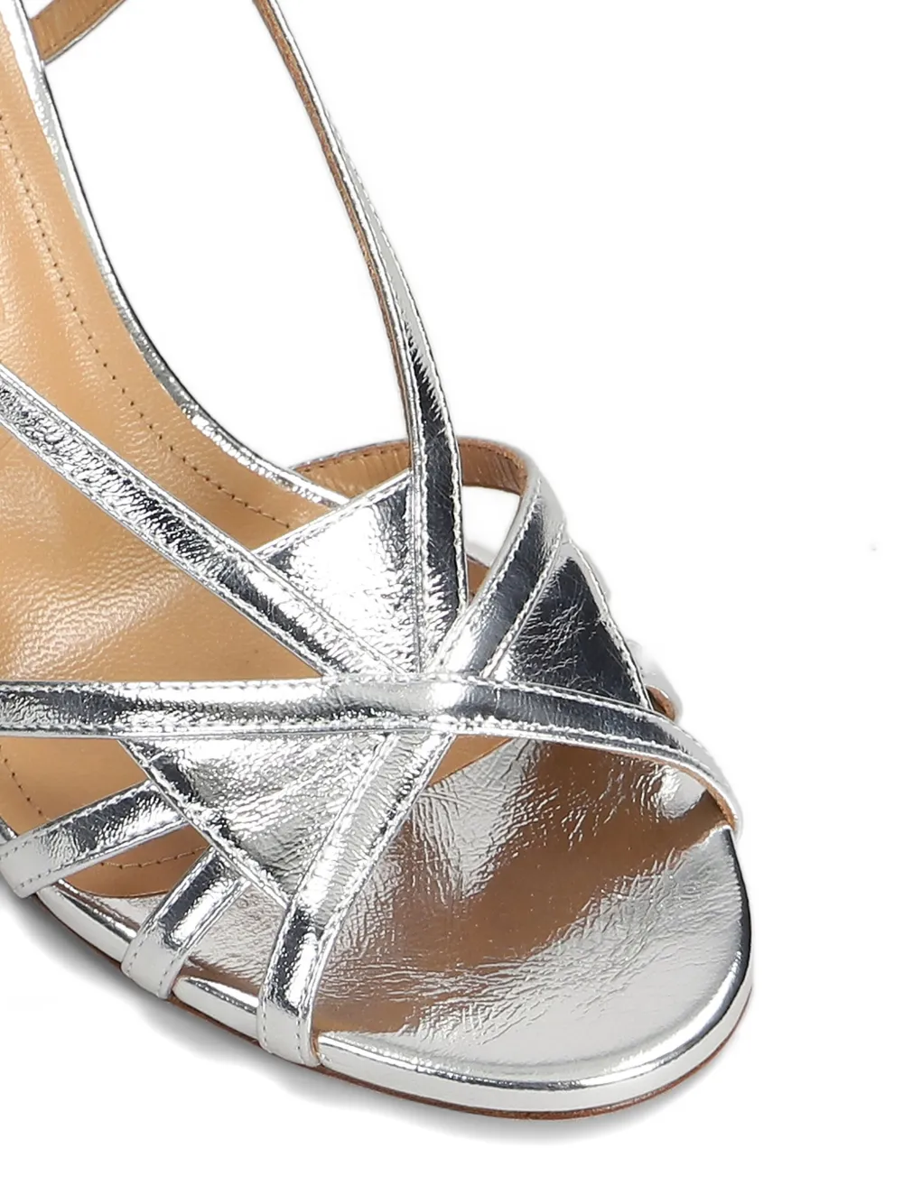 A.Bocca 65mm leather sandals Silver