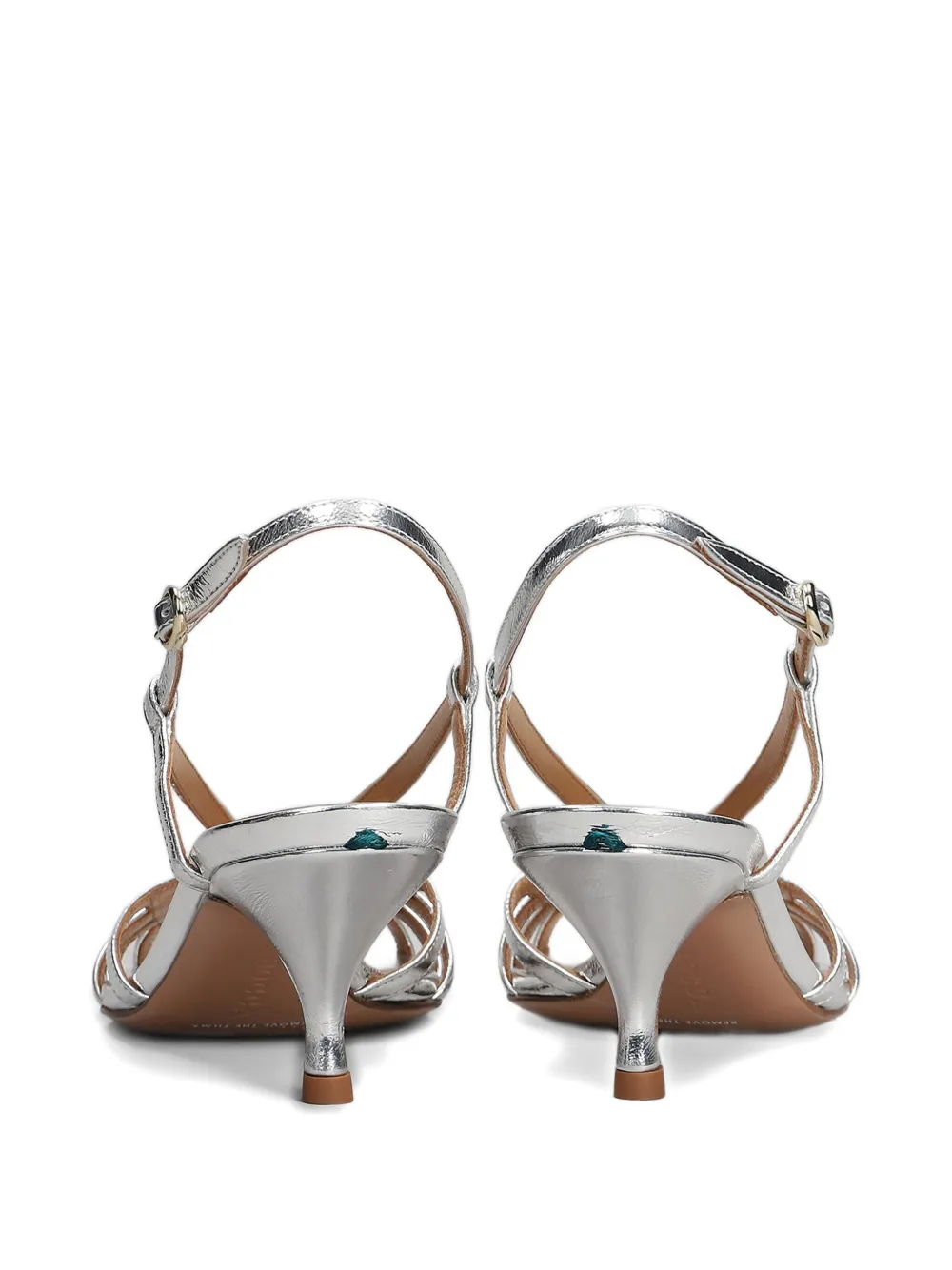 A.Bocca 65mm leather sandals Silver
