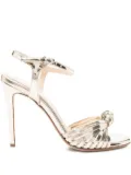 Anna F. 105mm knot-detail leather sandals - Gold