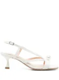 Anna F. 60mm leather sandals - White