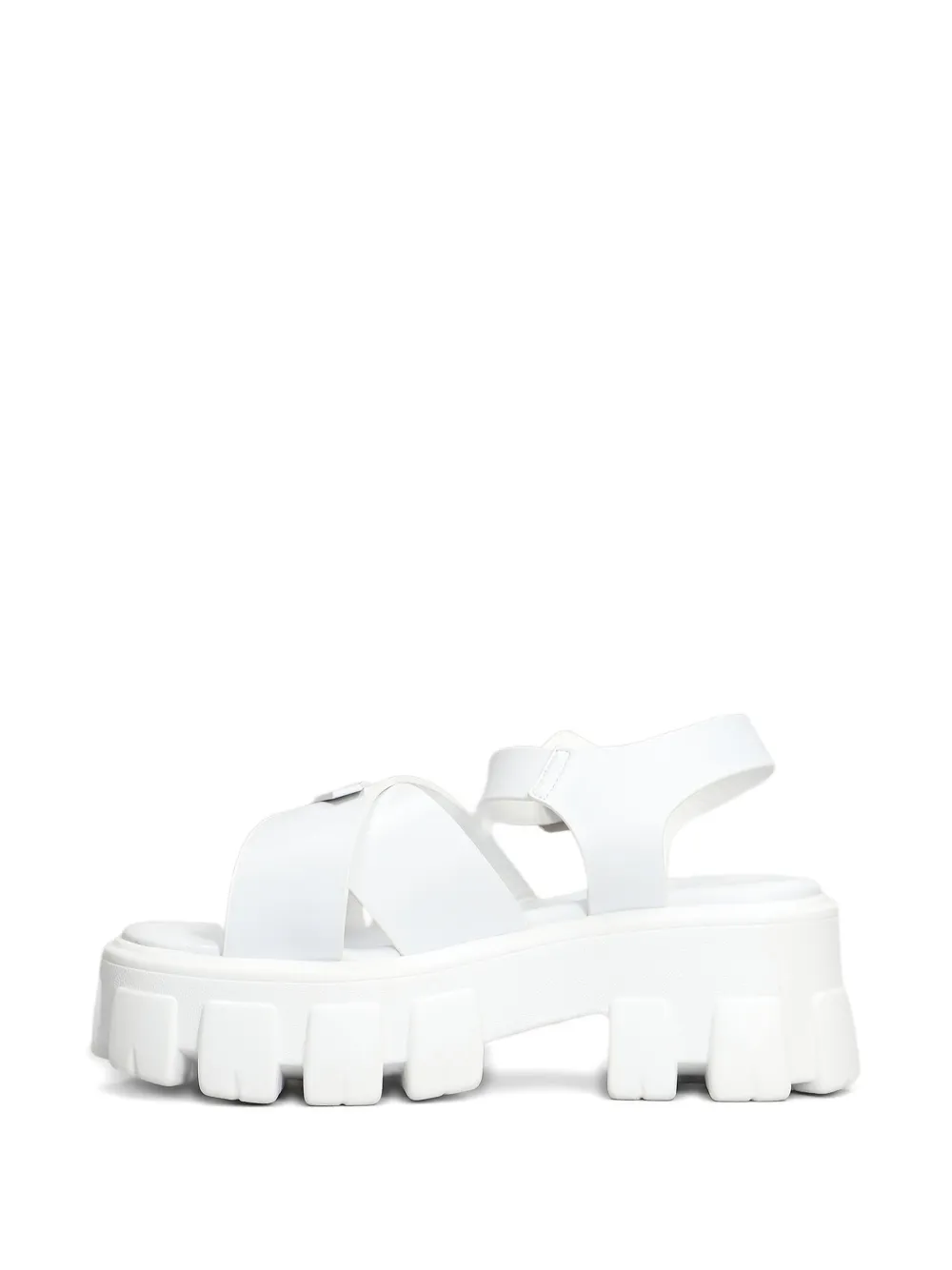 Marc Ellis logo-plaque sandals White