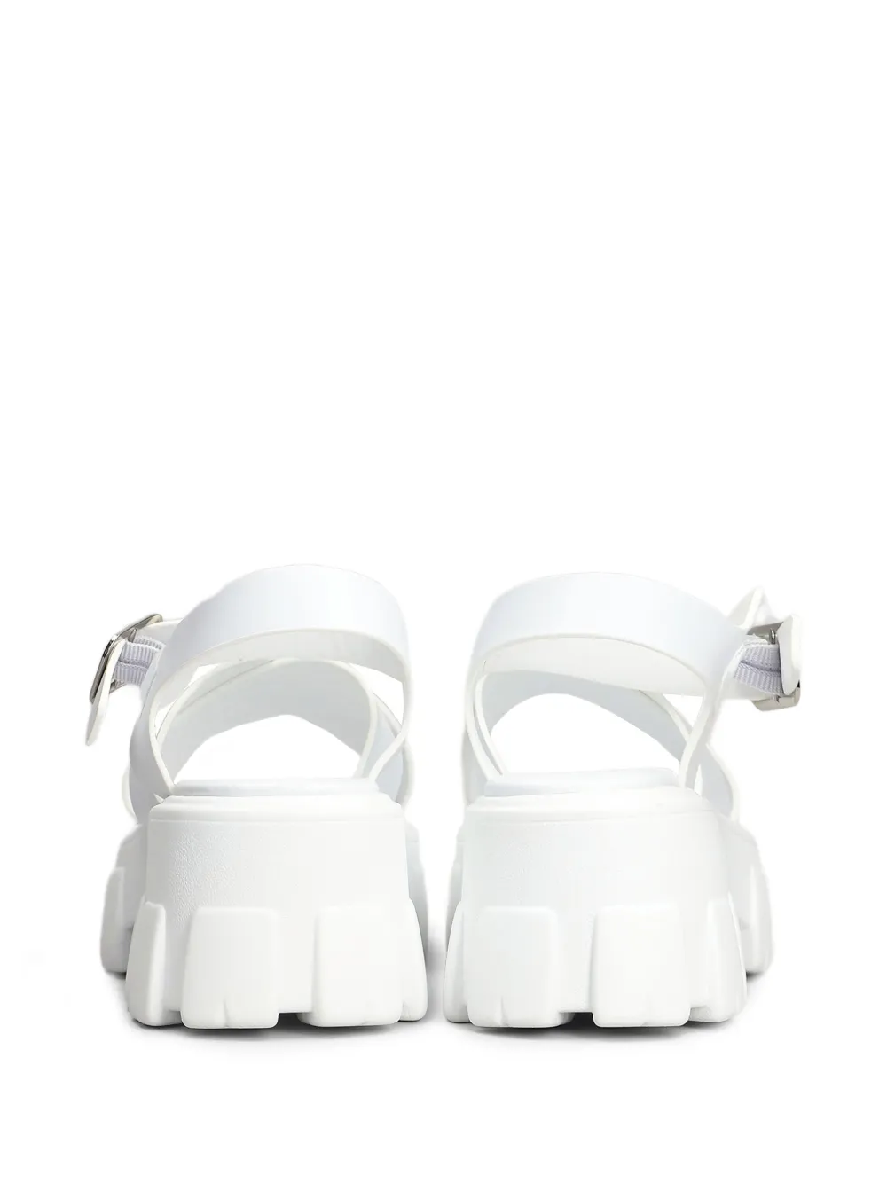 Marc Ellis logo-plaque sandals White