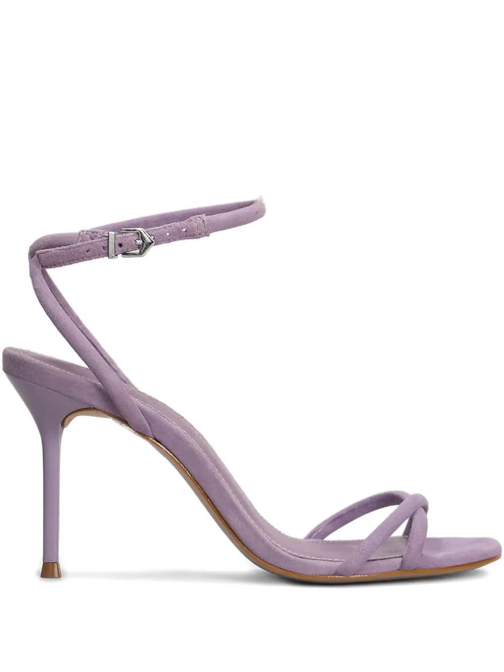 Schutz 95mm suede sandals Purple