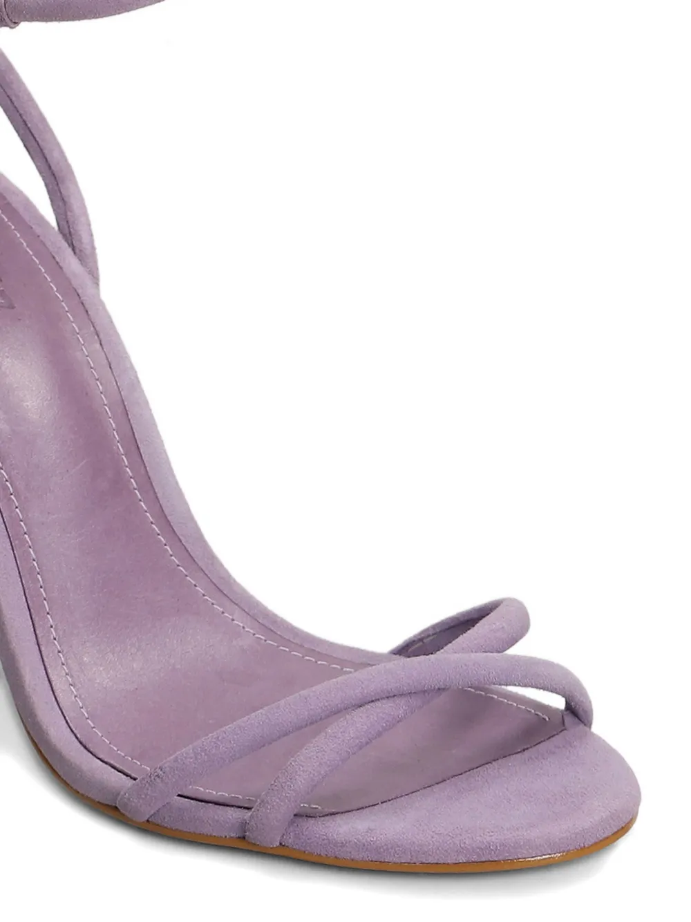 Schutz 95mm suede sandals Purple