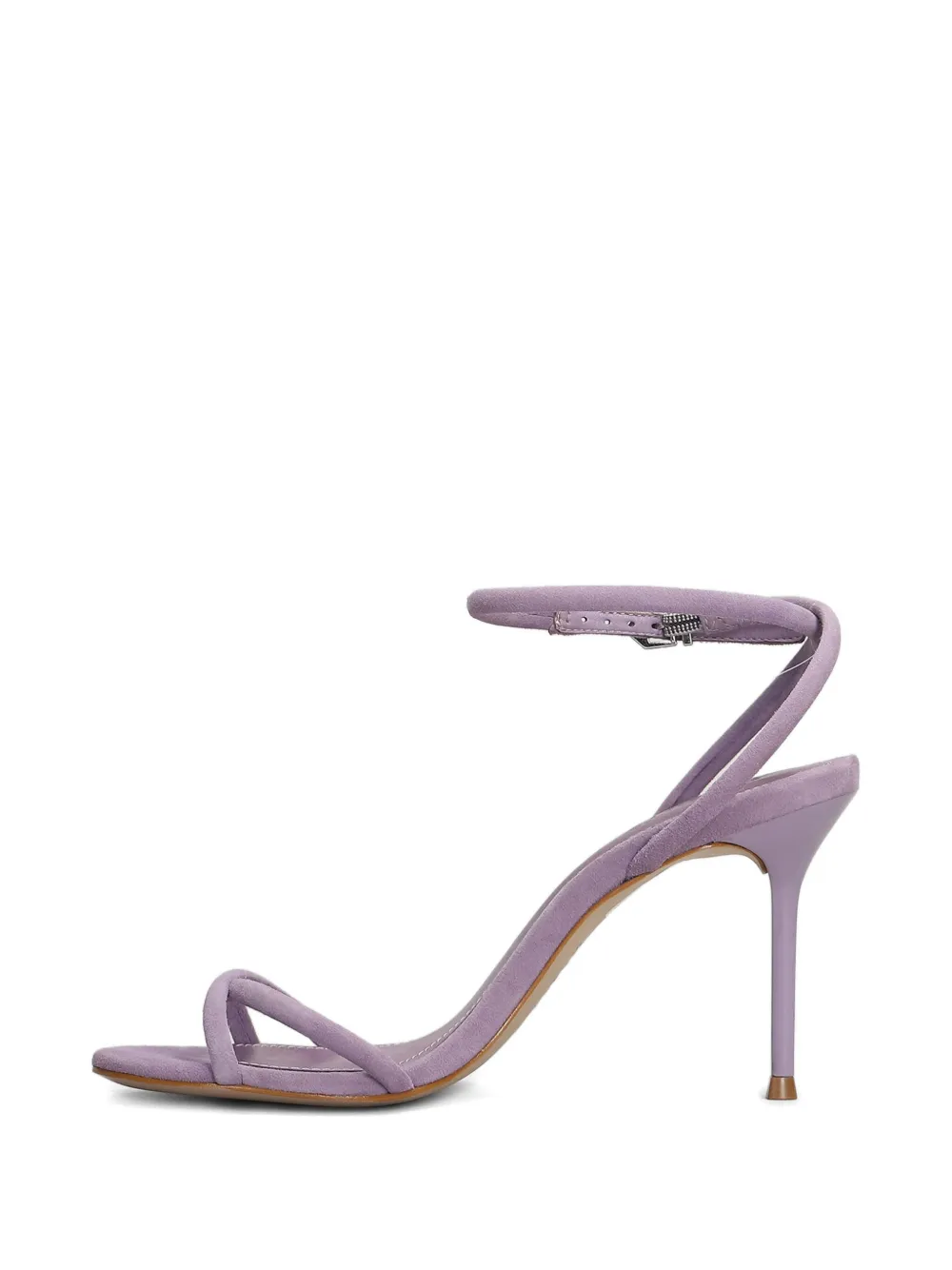 Schutz 95mm suede sandals Purple