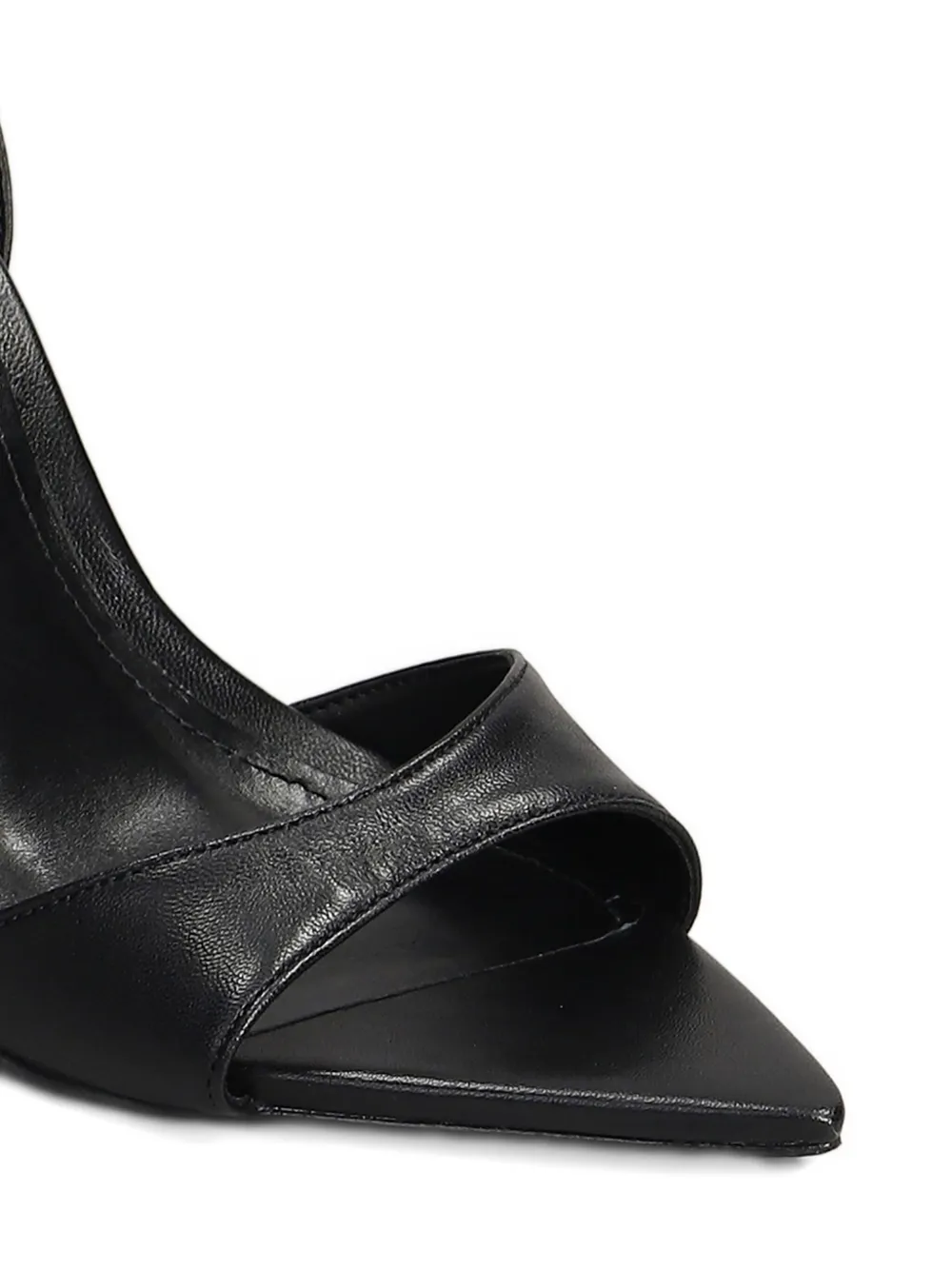 Schutz Leren sandalen Zwart