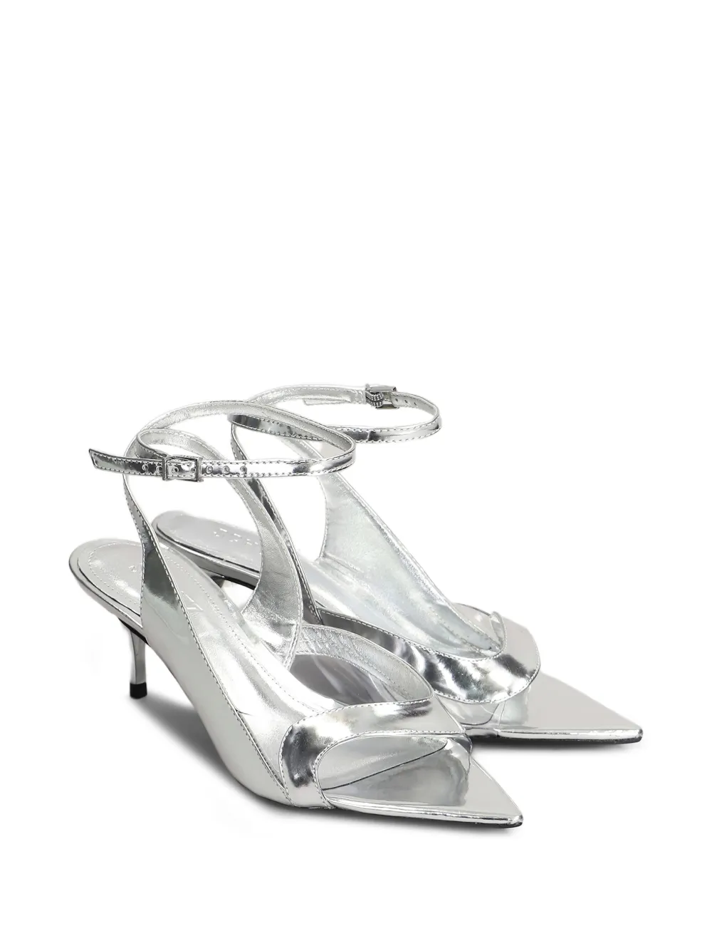 Schutz 65mm Ruber sandals Silver