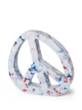 Space Available Peace-sign coasters (set of four) - White