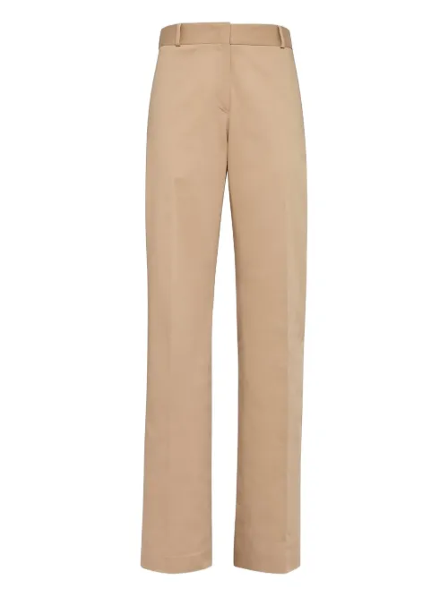 Pantalon en coton à coupe droite - Ferragamo - Modalova
