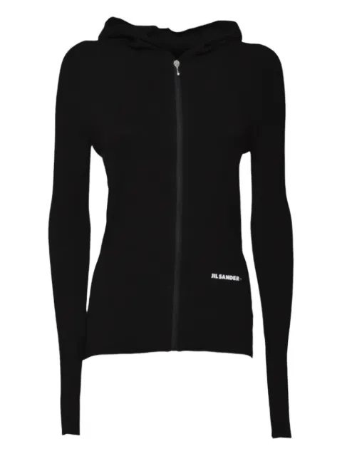 Jil Sander logo-print hoodie