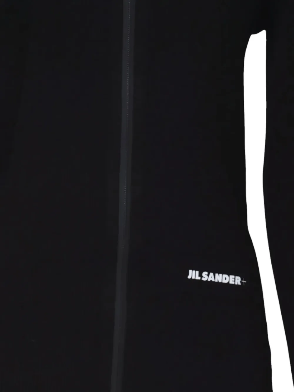 Jil Sander Hoodie met logoprint Zwart