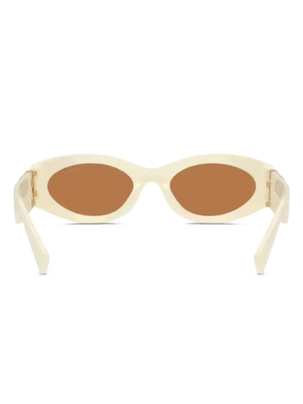 Miu Eyewear Zonnebril met logo Beige