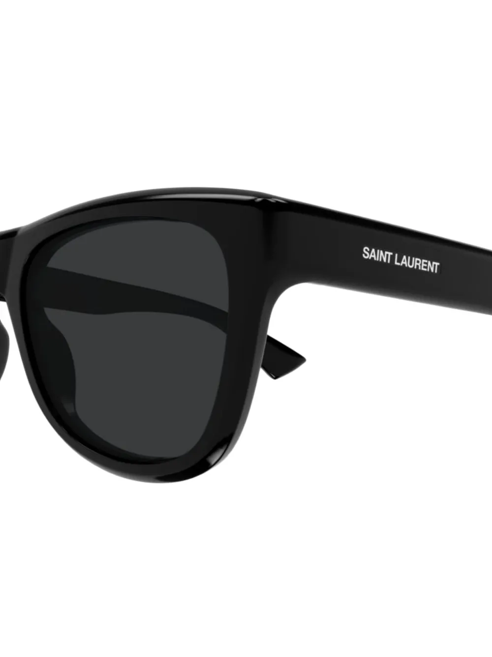 Saint Laurent Eyewear Zonnebril met vierkant montuur Zwart