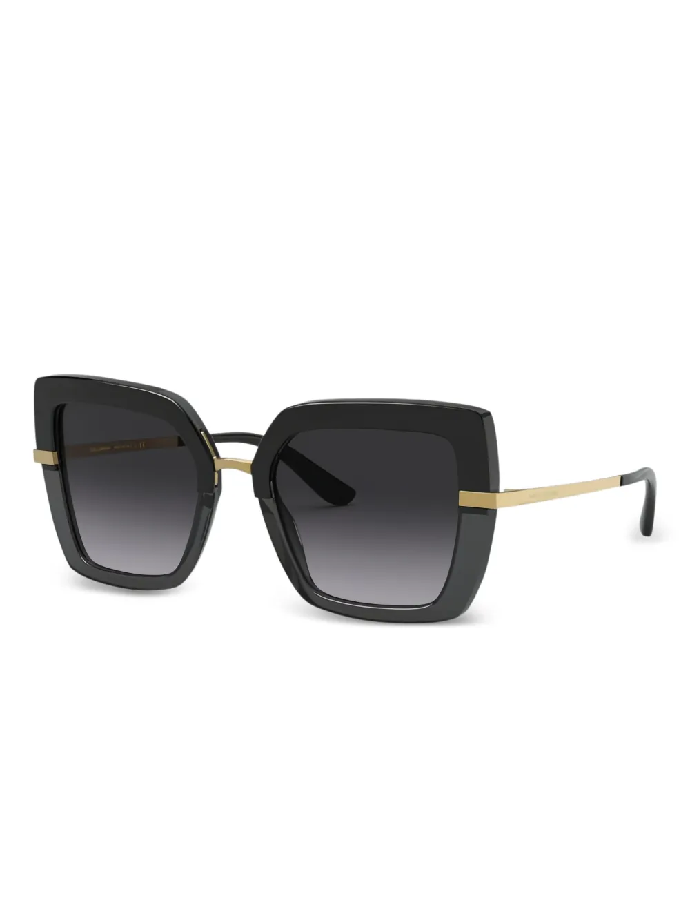Dolce & Gabbana Eyewear Zonnebril met vierkant montuur Zwart