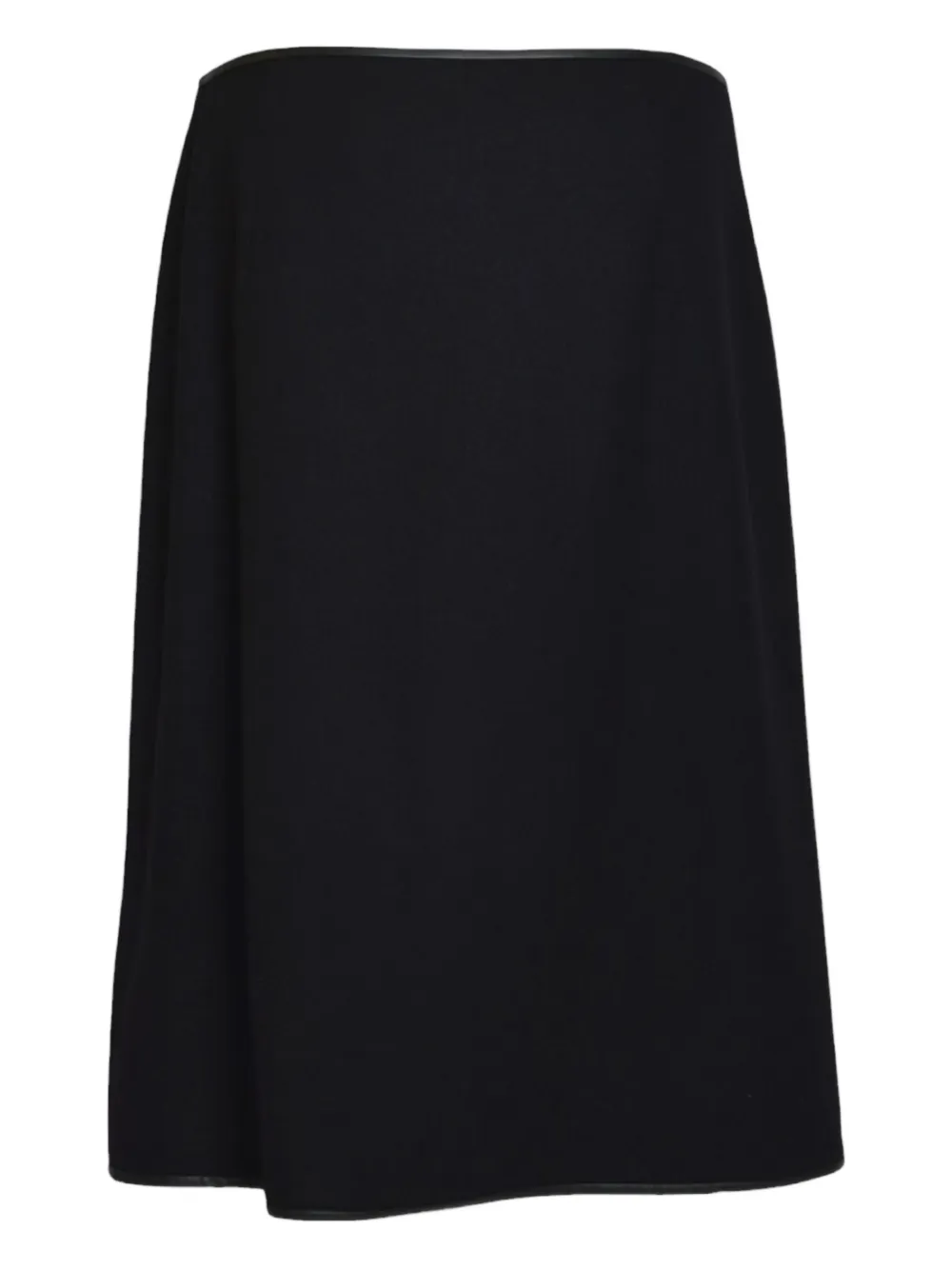 Jil Sander zip midi skirt - Zwart