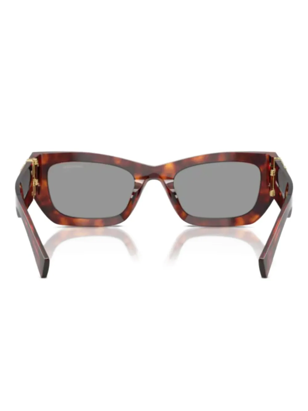 Miu Eyewear Zonnebril met logo Bruin