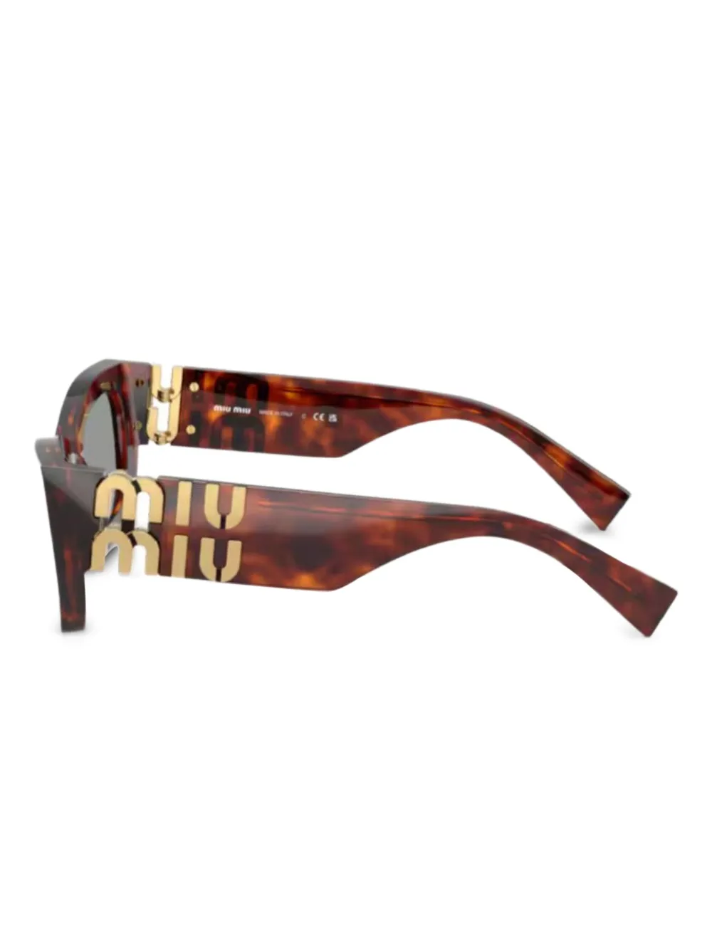 Miu Miu Eyewear logo-lettering sunglasses | Image 2
