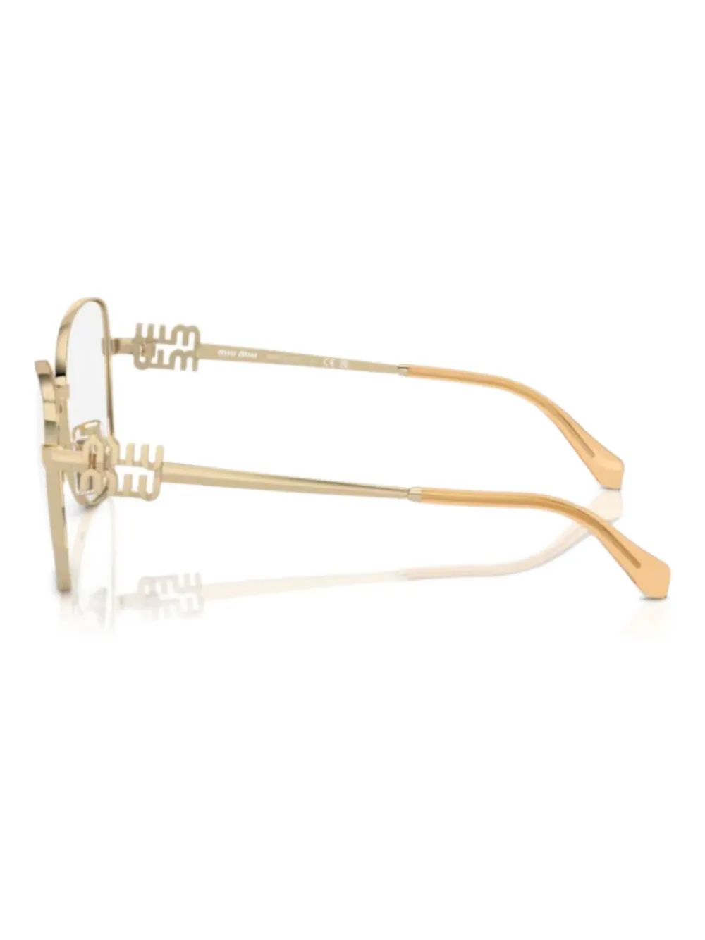 Miu Eyewear Bril met cat-eye montuur Goud