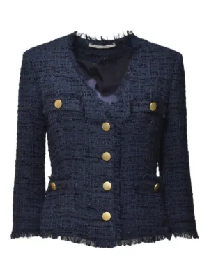 ジャケット TAGLIATORE DHARMA - Tweed jacket Tagliatore Dharma V-Neck Tweed Jacket – Cettire